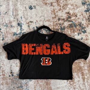 Black and Orange Crop Top